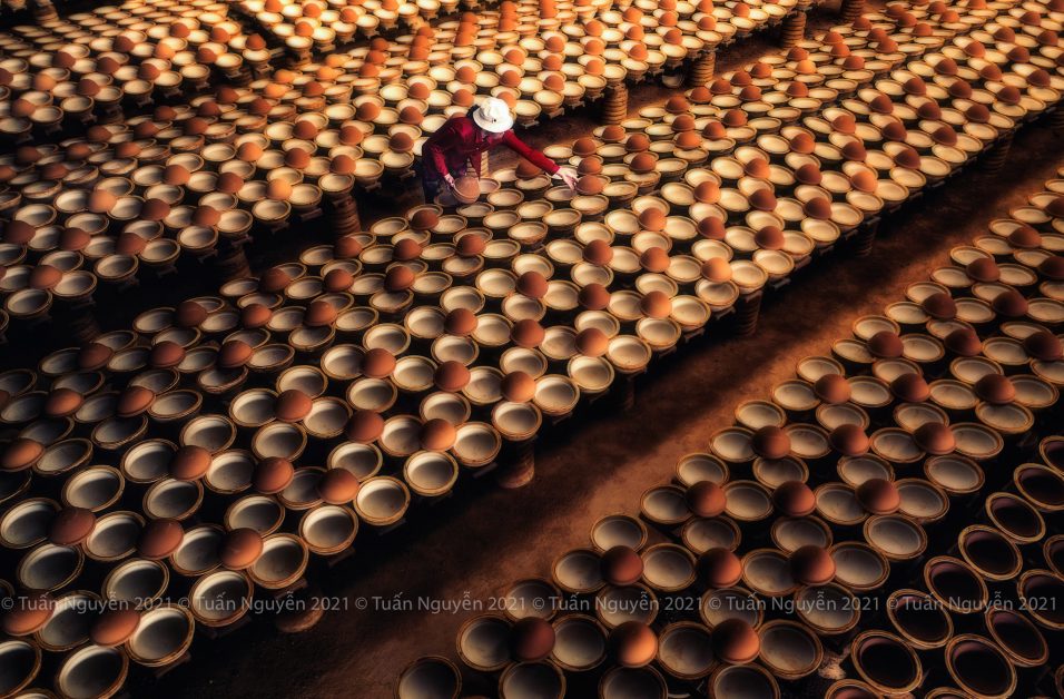 Ảnh Pano tại một làng nghề làm chén gốm tại Tây Ninh. Ảnh: NAG Tuấn Nguyễn