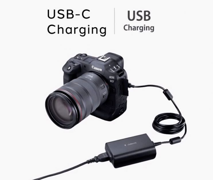 Kết nối USB-C để sạc Canon EOS R3
