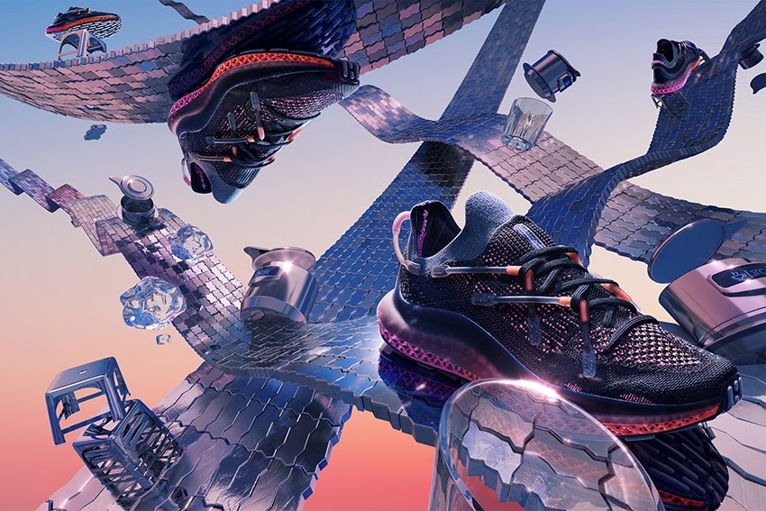 Bức ảnh vô cùng ấn tượng trong loạt hình quảng cáo giày adidas 4D.