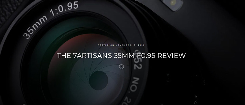 7Artisans 35mm f/0.95 Manual Focus